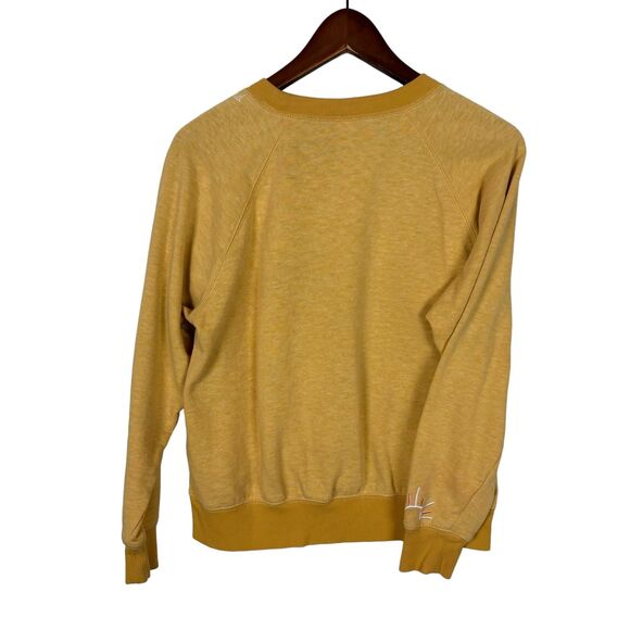 Old Navy Yellow Sunshine on my mind Crewneck Sweatshirt Women’s Medium - Picture 4 of 6